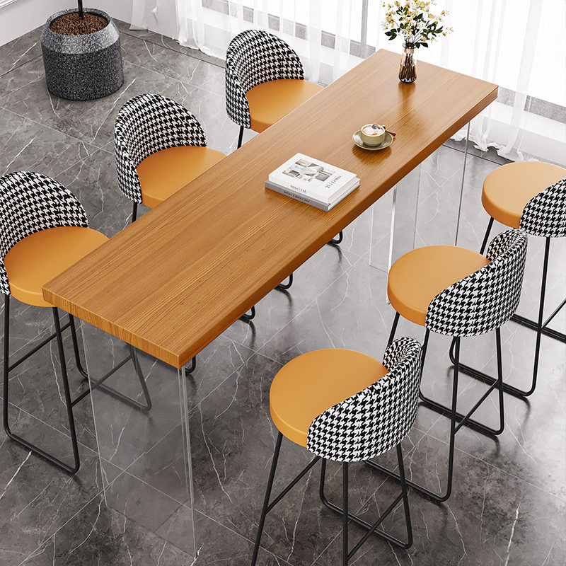 Home Furniture & Hardware Trading - Nordycki Akrylowy Pływający Stół Barowy z