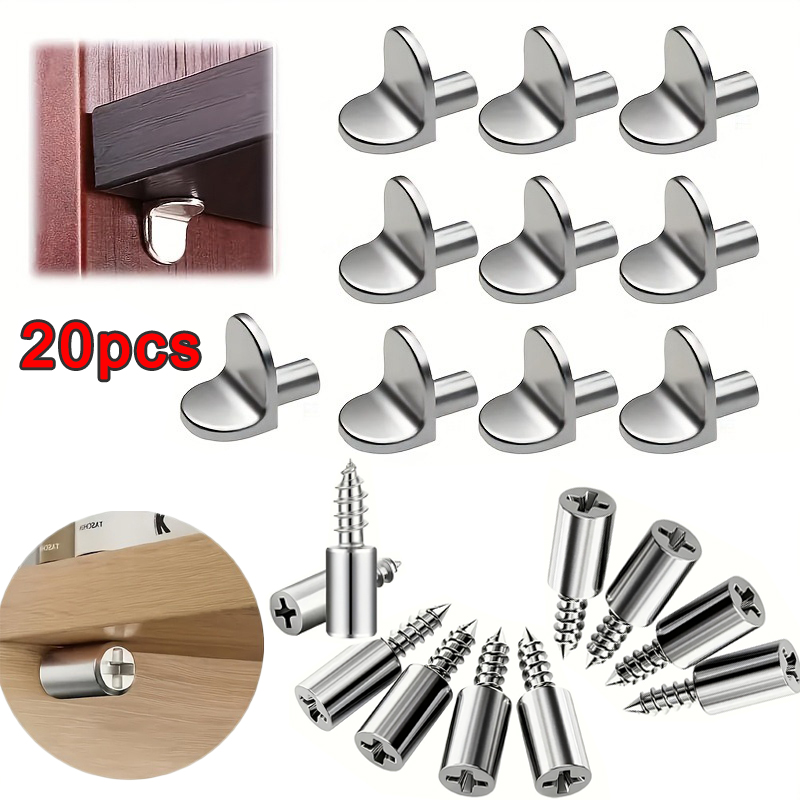 Furniture Hardware Types - Metalowe wsporniki półek, 2 rodzaje kołków