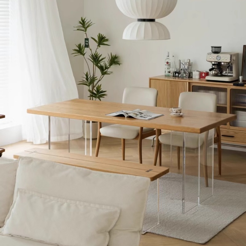 Home Furniture & Hardware Trading - Włoski Akrylowy Stół Pływający z Litego