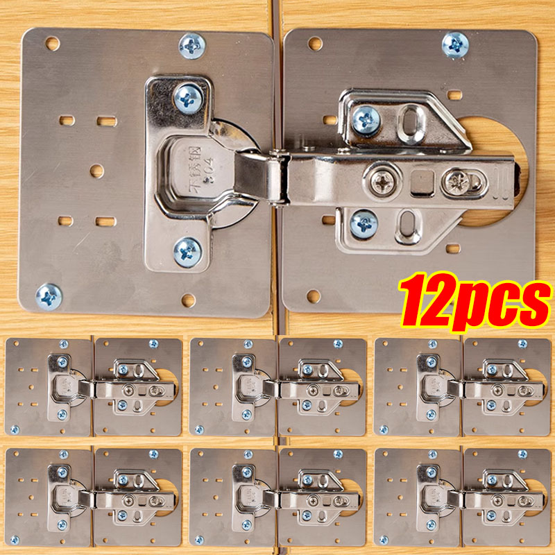 Furniture Hardware Repair - Zestaw naprawczy zawiasów szafek, stal nierdzewna,