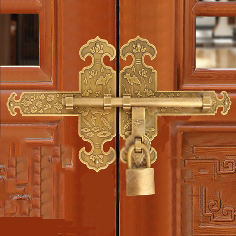 Furniture Hardware Fittings - Chiński, antyczny, solidny mosiężny zamek do